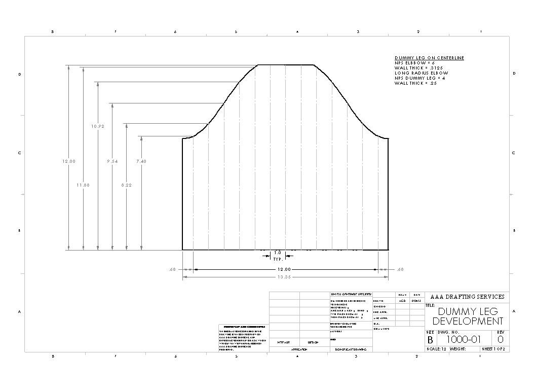 Tube Coping Calculator Creating Template For Pipe Lateral Stub In The
