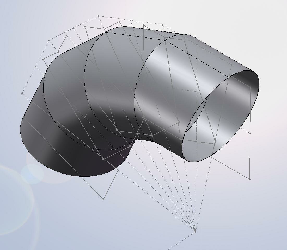 30 inch segmented elbow segmented elbow 30 inch 1.5 radius